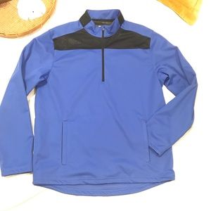 Slazenger golf blue 1/4 zip-up pullover jacket